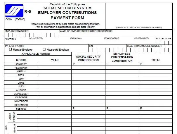 pay and post sss employees contributions