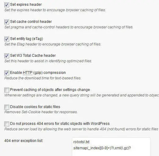 browser cache settings 2013