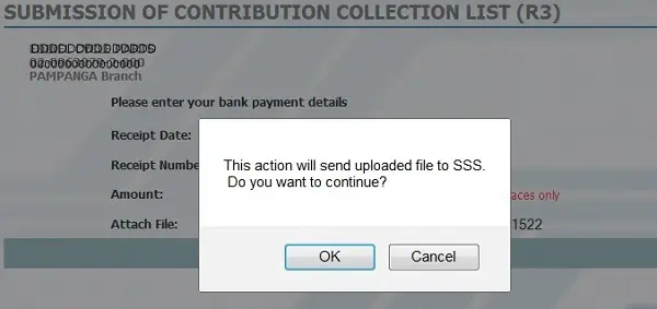 upload contribution list online sss