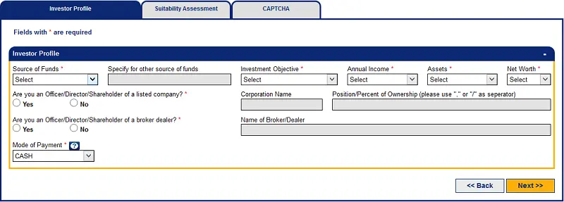 bdo nomura investor profile