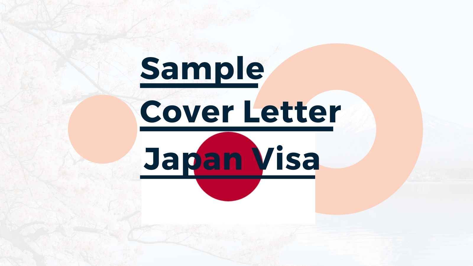 japan tourist visa cover letter sample