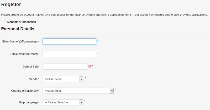 uk tourist visa philippines step 1