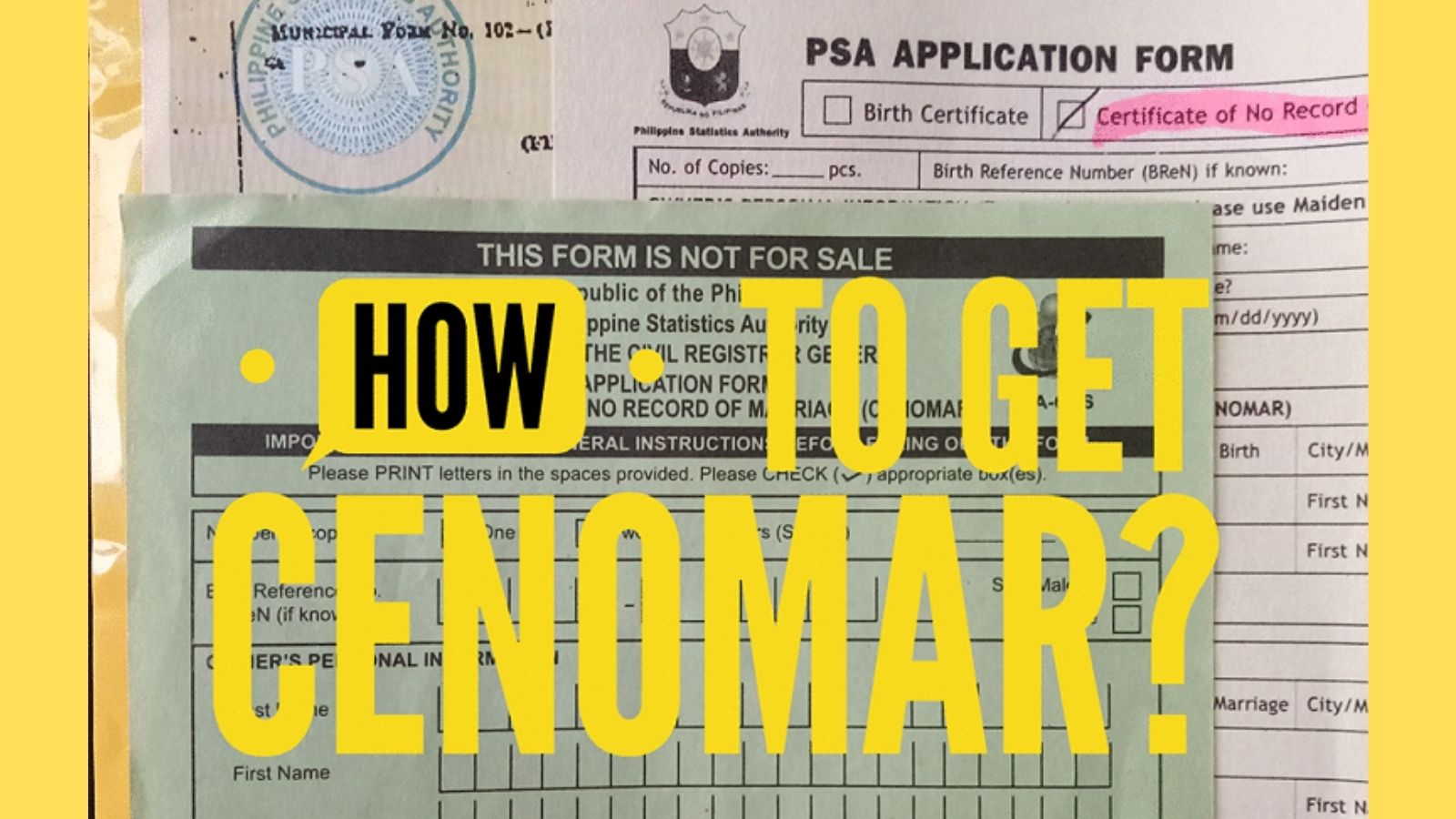 how to get psa cenomar online and abroad