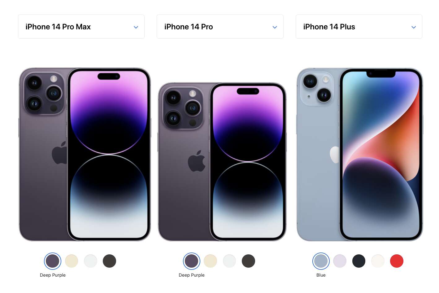 iphone 14 pro max vs iphone 14 plus