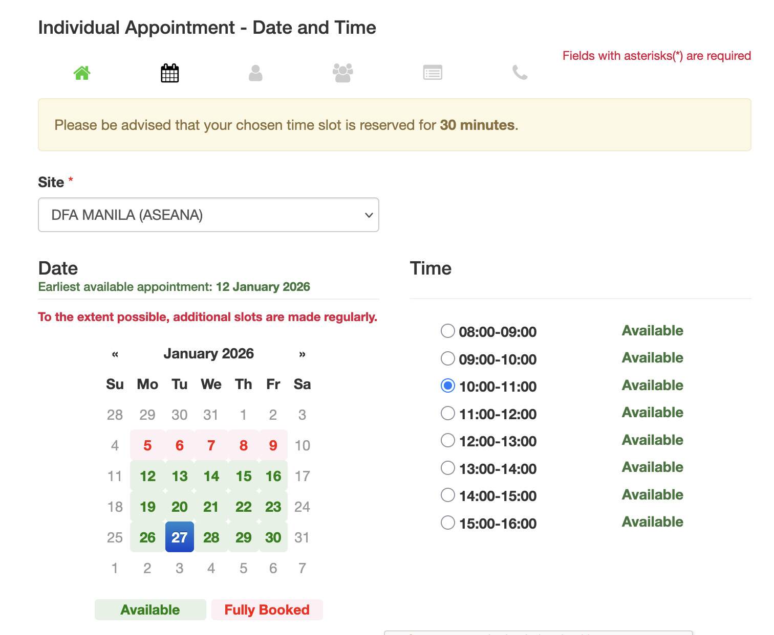get passport online appointment at DFA Philippines