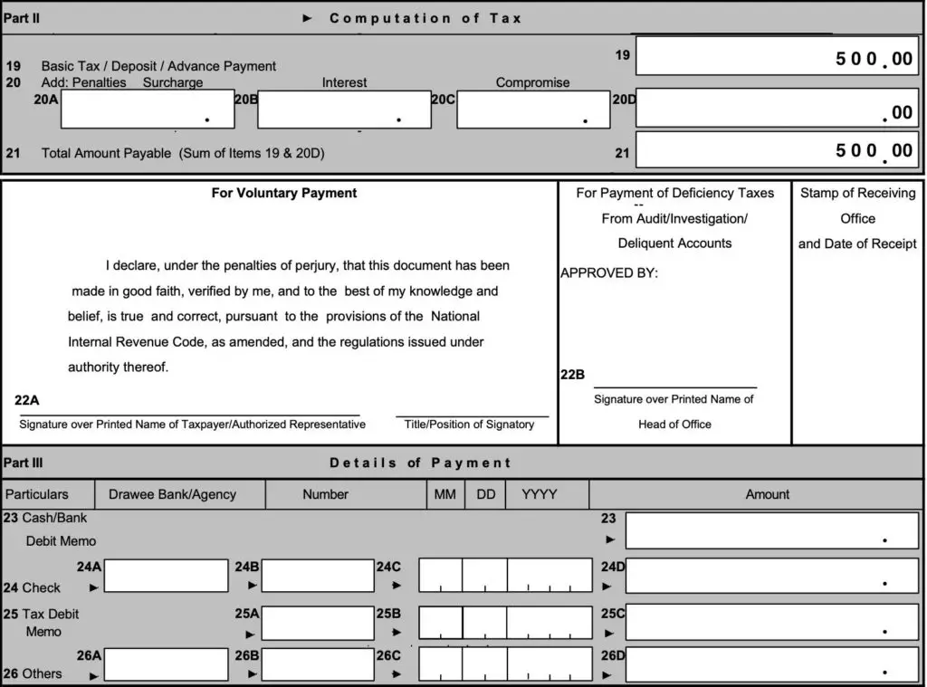 How to Fill Out BIR Form 0605 for Annual Registration Fee in 2024