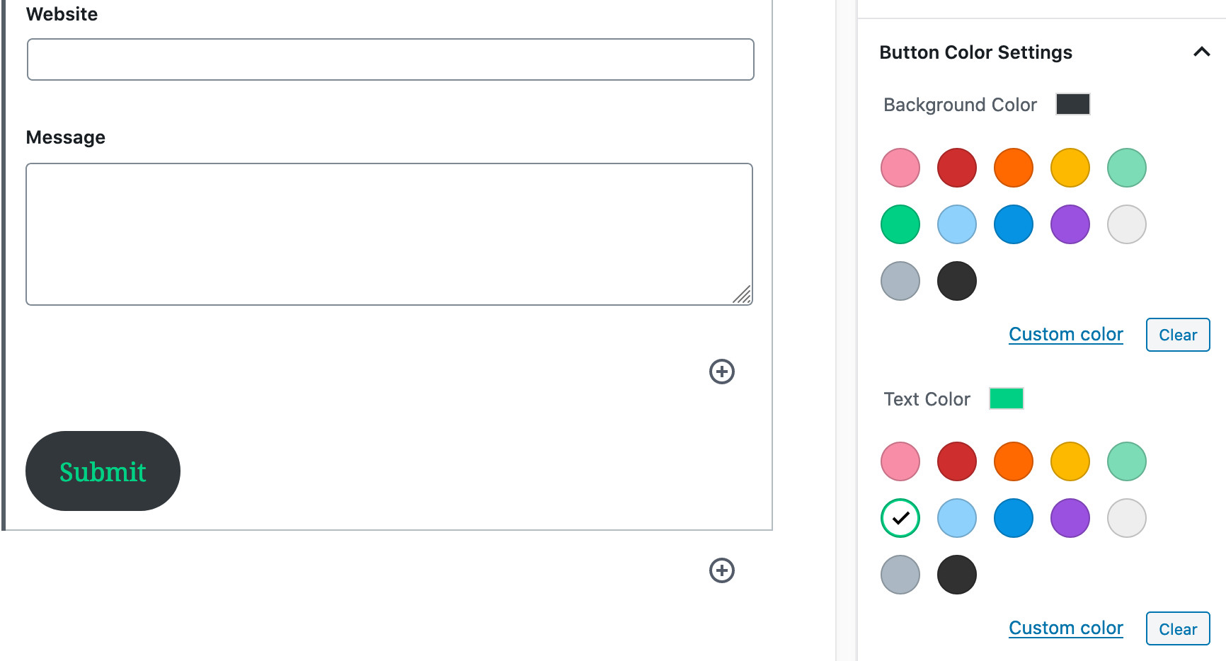 design contact box