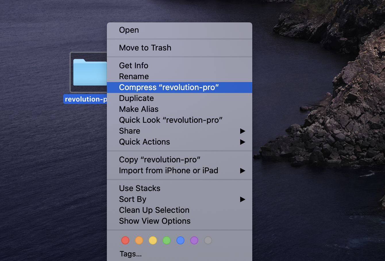 how to compress files on mac