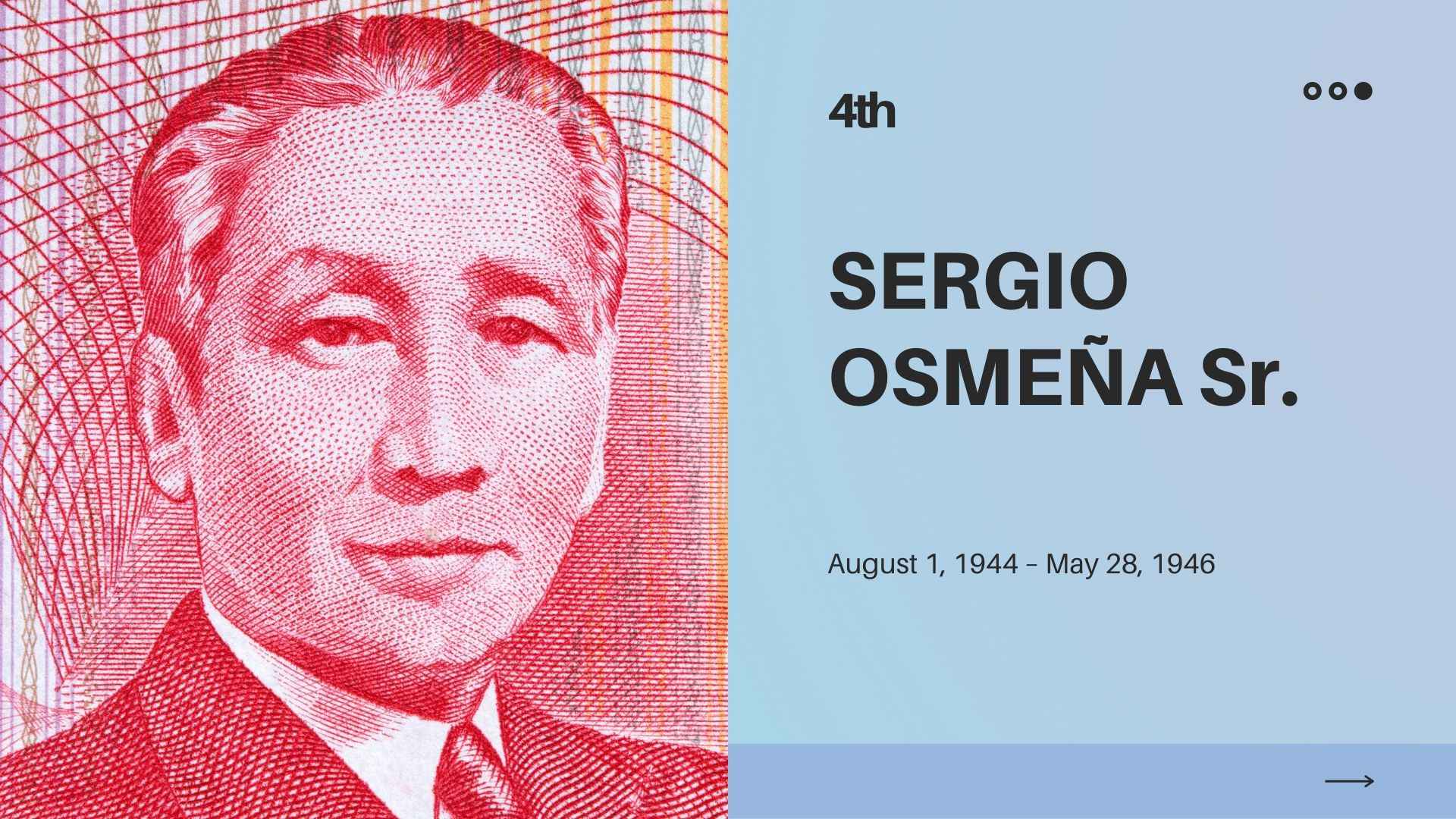 sergio osmena president of the philippines contributions