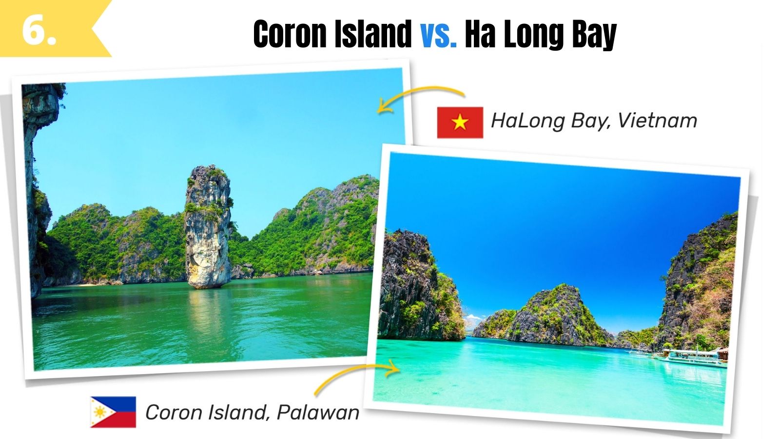 coron island palawan vs ha long bay vietnam