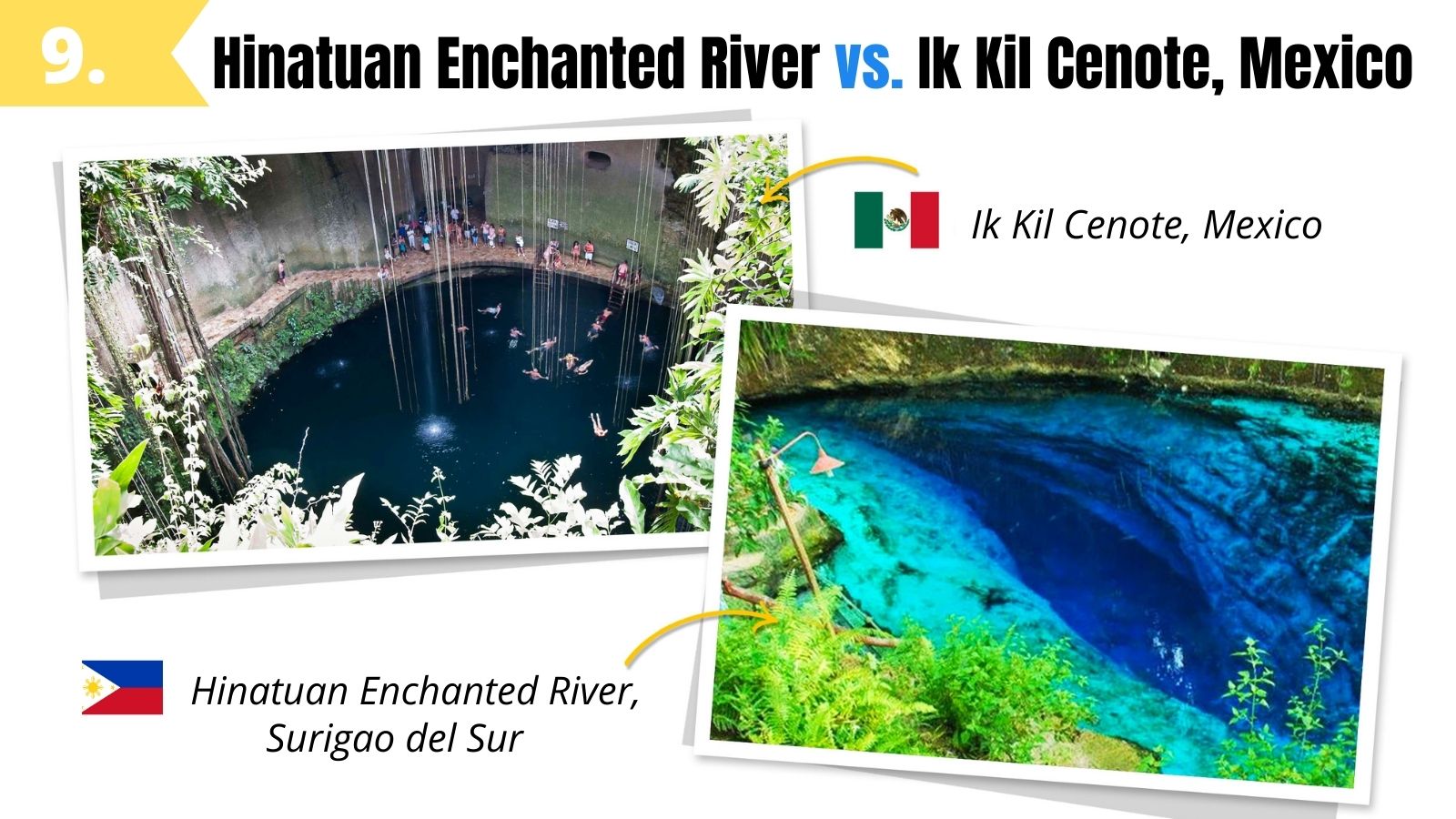 hinatuan enchanted river surigao del sur like ik kil cenote mexico