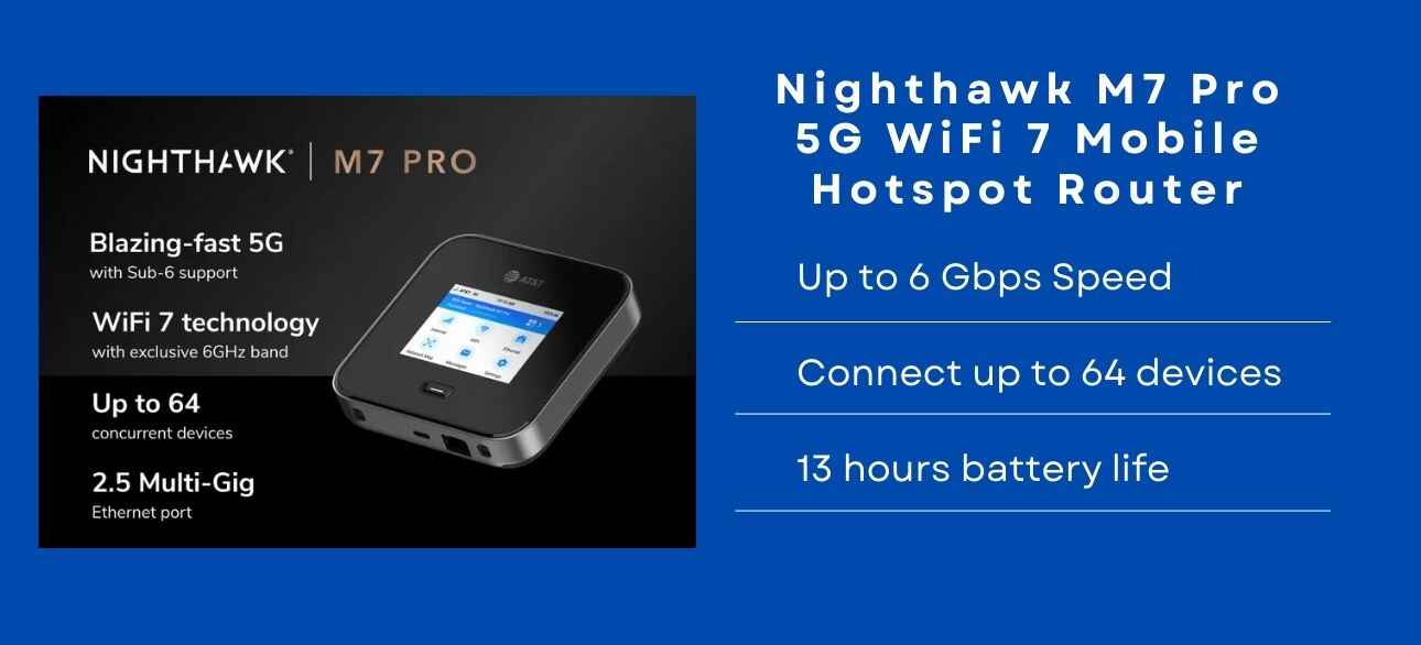 netgear nighthawk m7 pro pocket wifi