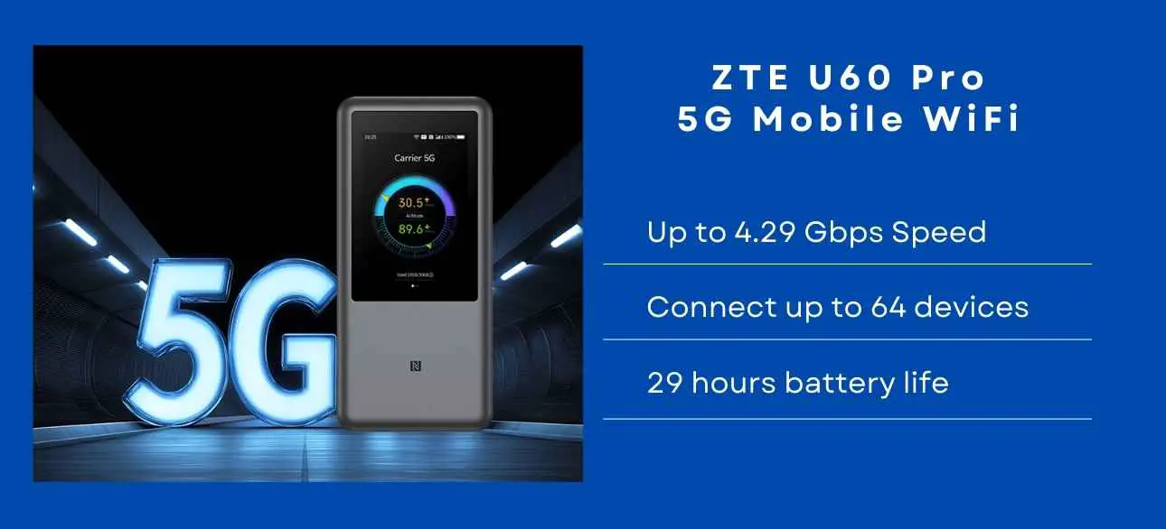 ZTE u60 pro 5g pocket wifi Philippines