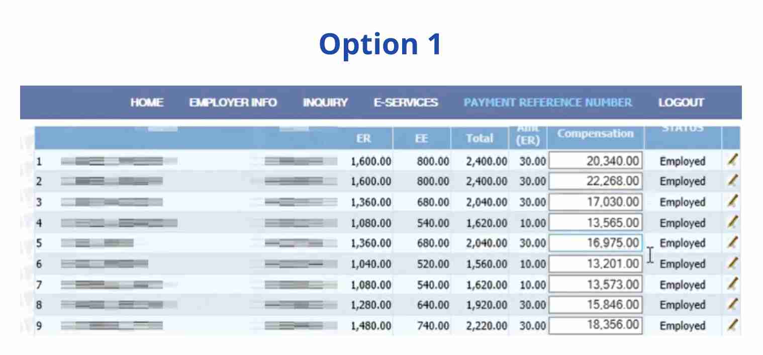 how to prepare sss collection list