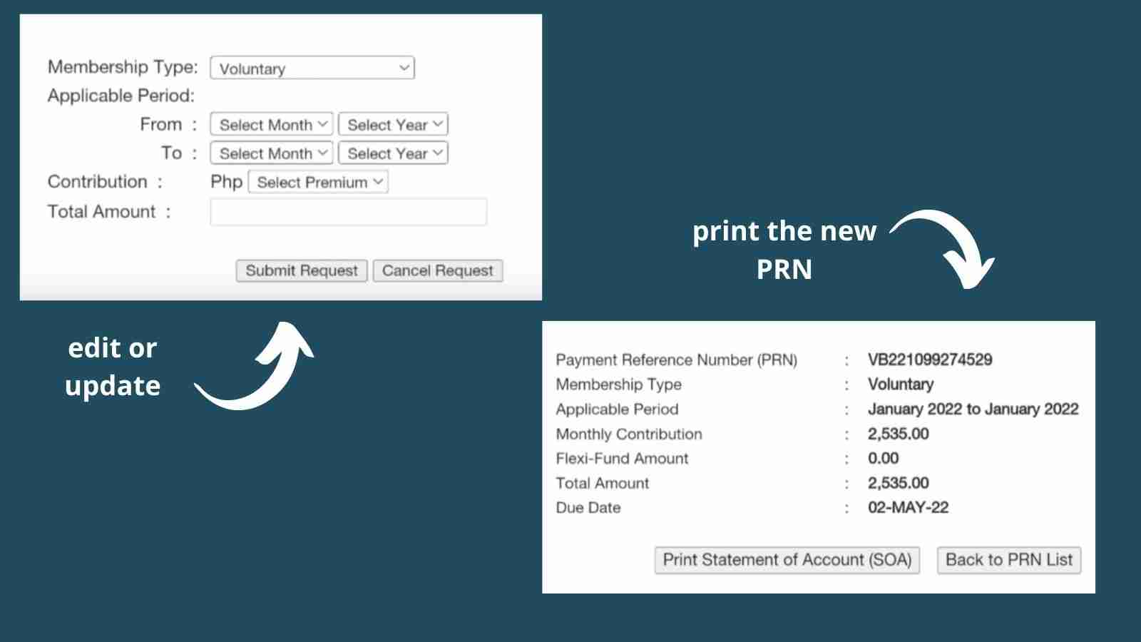 sss payment reference number