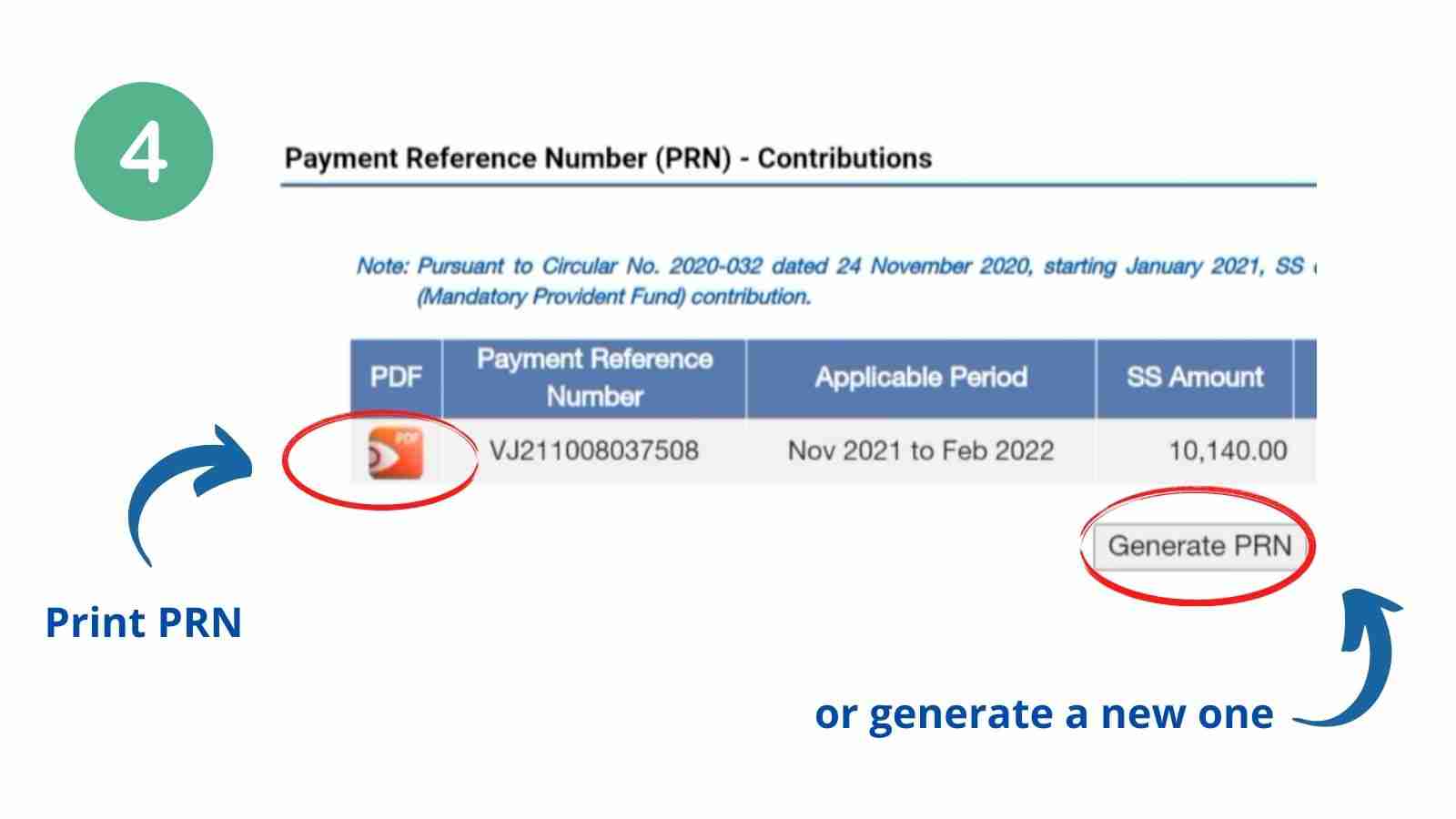 sss prn generator step 4