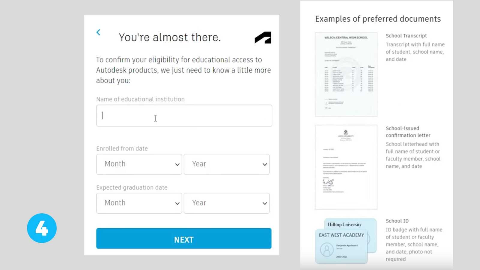 upload school documents for autocad educational access