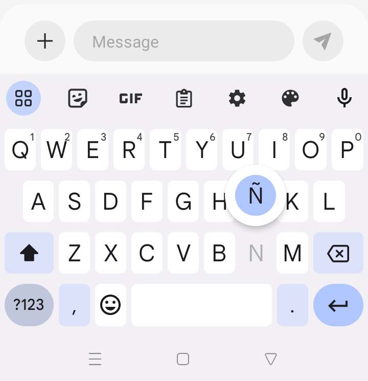 how to type ñ on Android
