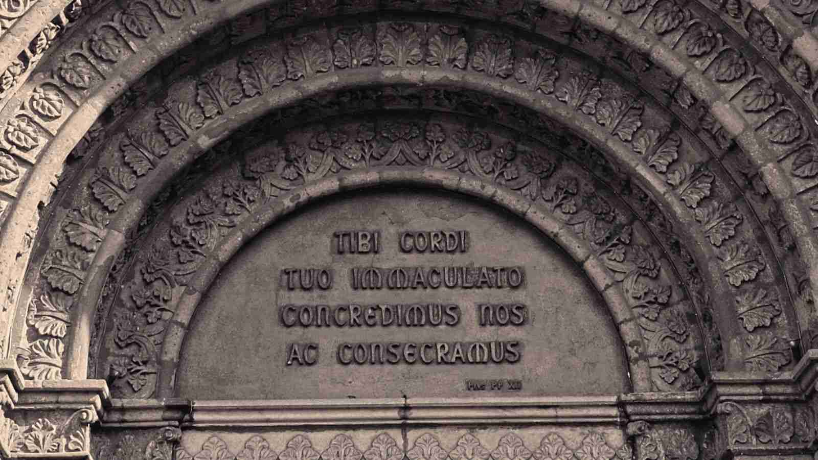 manila cathedral Latin inscription
