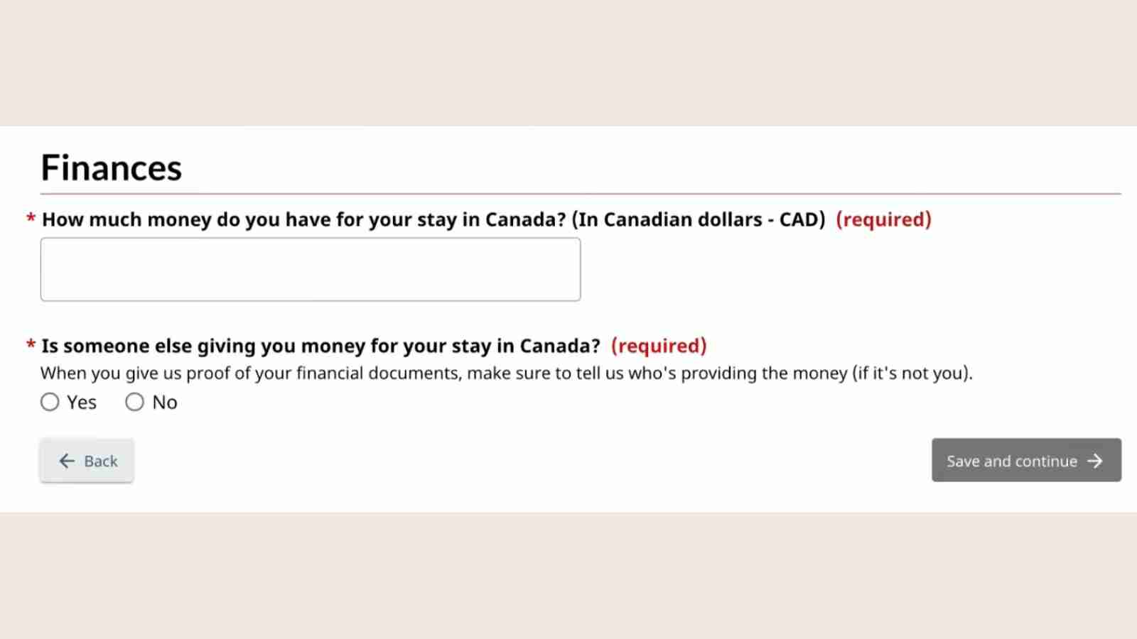 travel budget in Canada