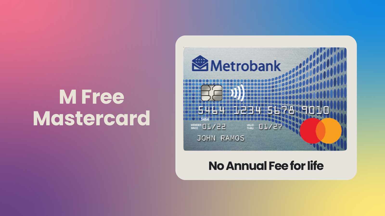 Metrobank M free credit card